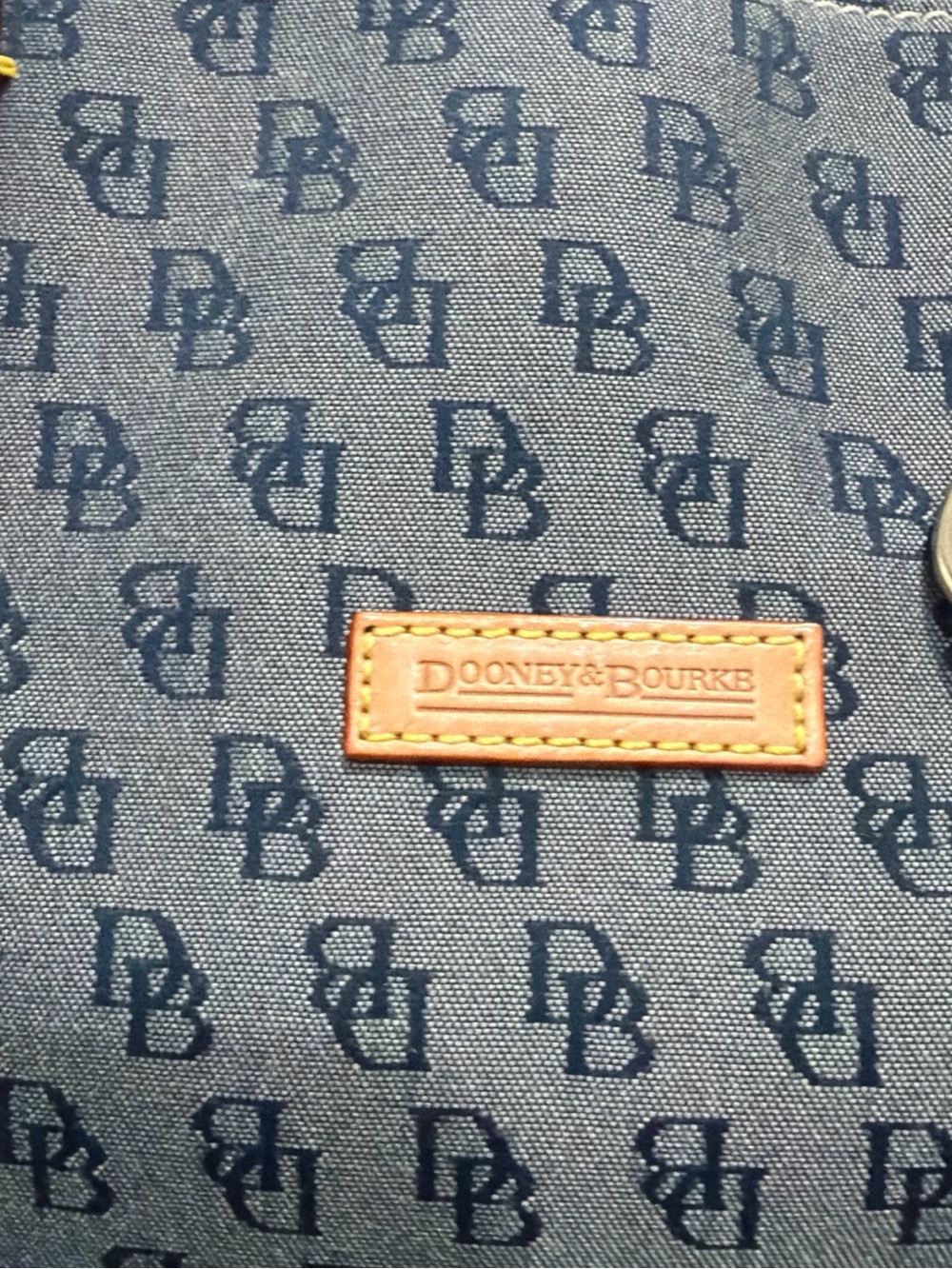 Dooney & Bourke signature monogram canvas tote bag - Picture 3 of 9